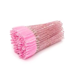 Wimpernbürste, Glitter Pink 100 Stk
